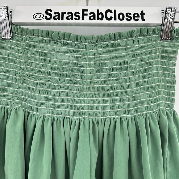 KOCH Erica Shorts Skirt Skort Pleated Spring Green Pull On Women’s Size XS - Picture 3 of 9
